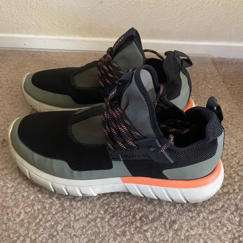 Men's Black and Gray Sneakers - Picture 2 of 3